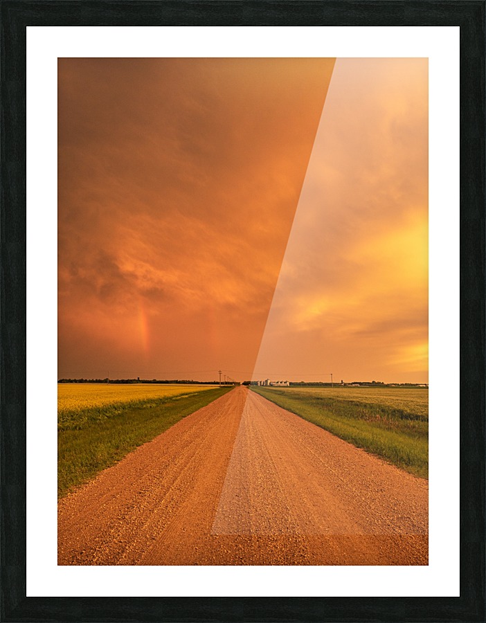 Sunset Storm Picture Frame print