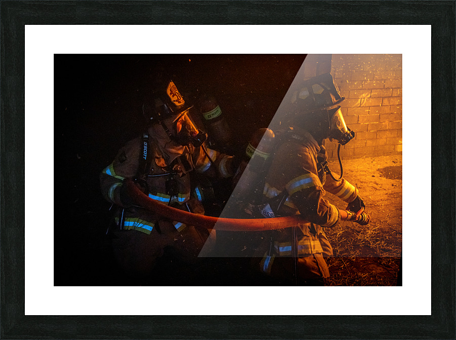 Firefighter  Picture Frame print