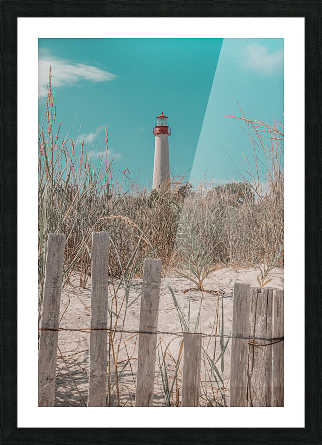 Summer Lighthouse  Picture Frame print