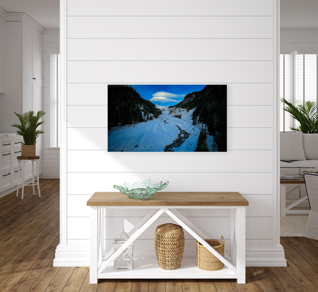 Snowy Mountain Pass  Reproduction