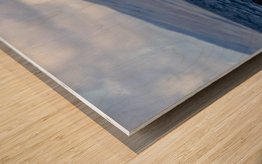 Humpback Whale Spout Blowing near Lahaina Maui Hawaii Wood print