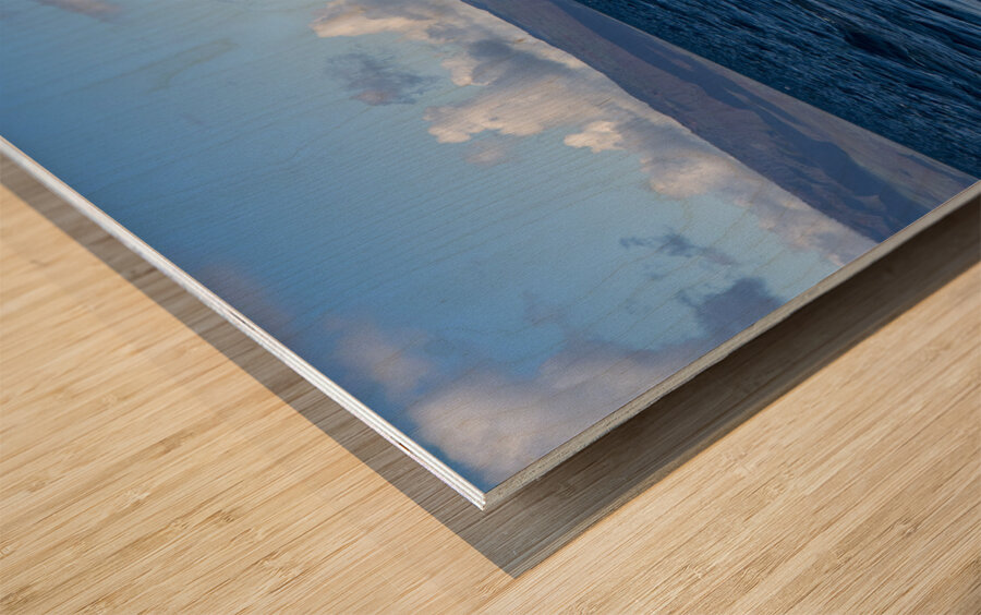 Humpback Whale Spout Blowing near Lahaina Maui Hawaii Wood print