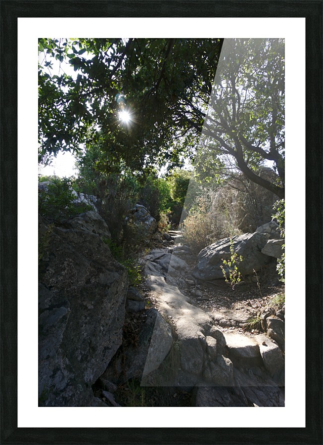 Stoney way up Picture Frame print