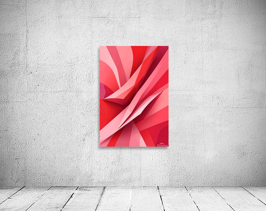 Parametric abstract red shape 2 Wall Preview