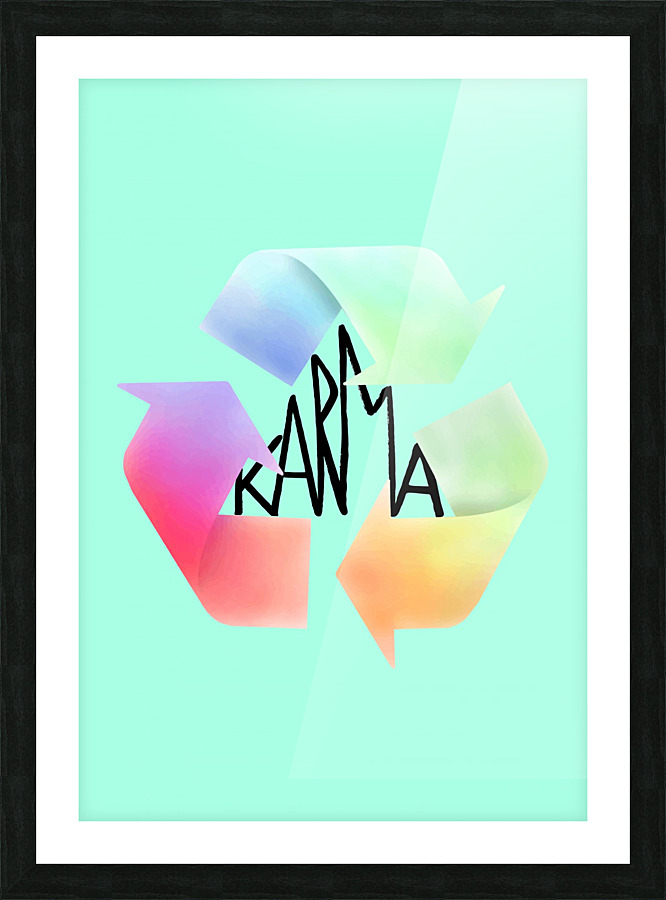 karma Picture Frame print