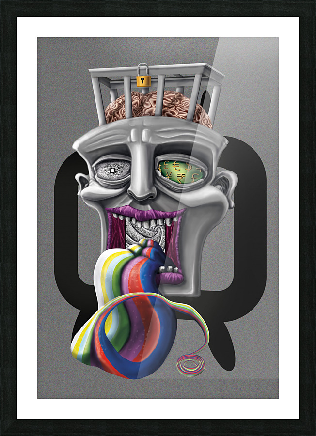 Tele Vision Picture Frame print