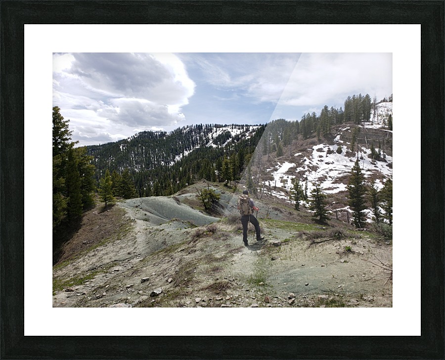 High Mountain Search  Picture Frame print