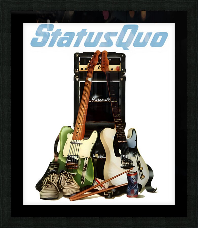 Status quo 7 Picture Frame print