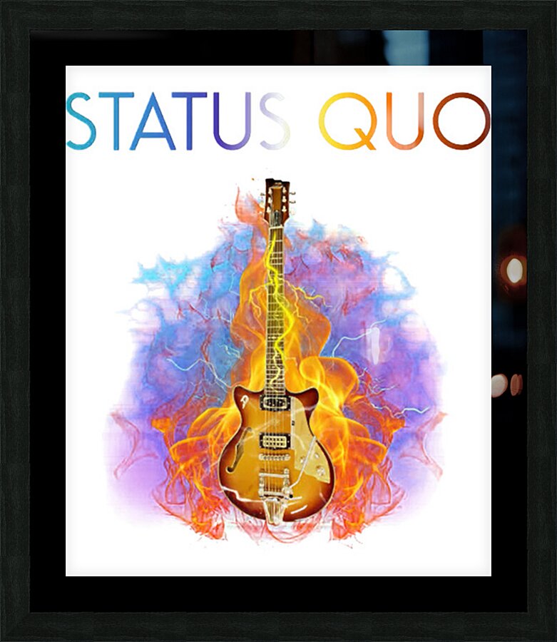 Status quo 21 Picture Frame print