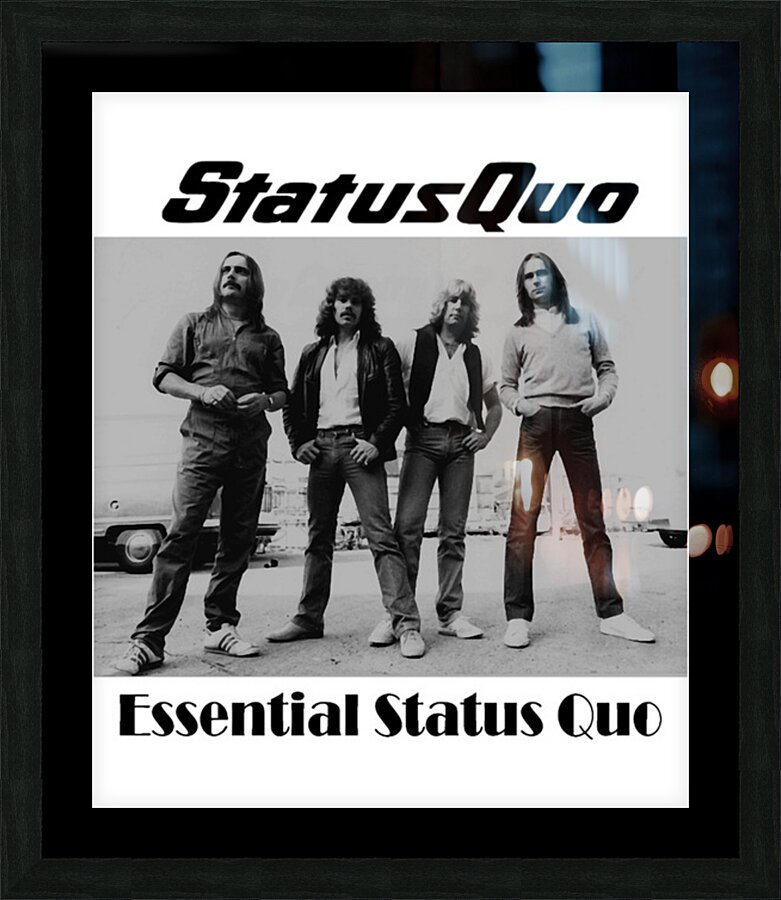 Status quo 2 Picture Frame print