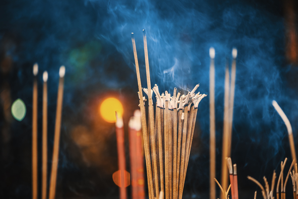 Incense sticks burning with smoke Digital Download