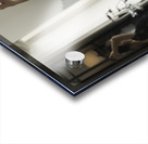 Ballerina portrait in a bathroom Acrylic print