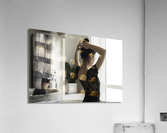 Ballerina portrait in a bathroom Acrylic Print