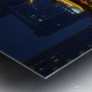 Nighttime Serenity Over Anshun Bridge in Chengdu. Metal print