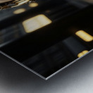 Ai portrait of a young woman in a futuristic world Metal print