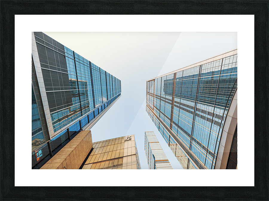 IFS skyscrapers against sky in Chengdu Picture Frame print