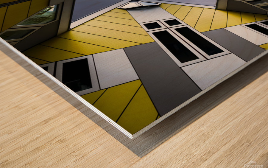 Rotterdam   Cube houses Wood print