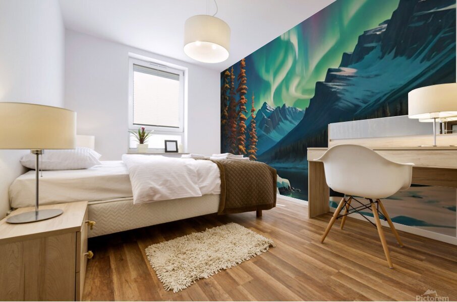 Northern light Canada art 20k3 Mural print