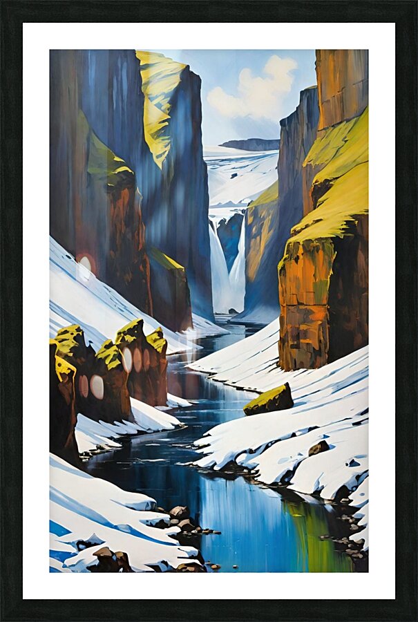 Canyon Iceland 20k1 Picture Frame print