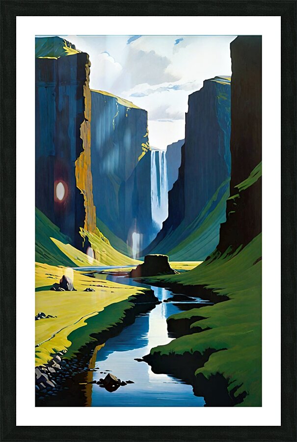 Canyon Iceland 20k4 Picture Frame print
