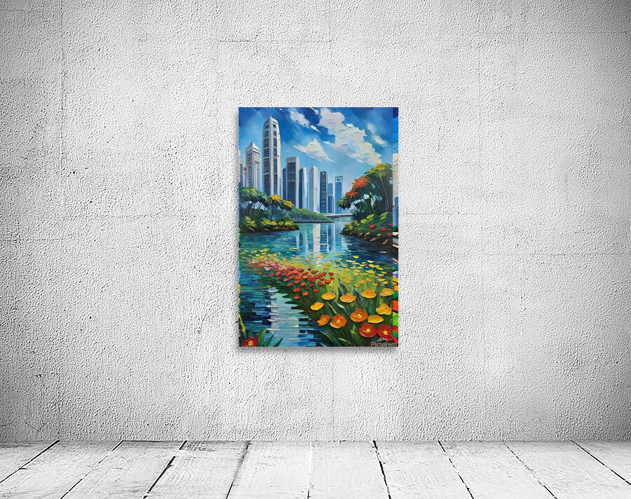 Singapore cityscape art18k3 Wall Preview