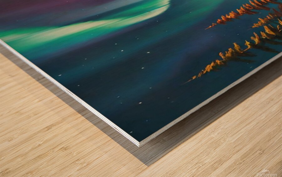 Northern light Canada art 20k3 Wood print