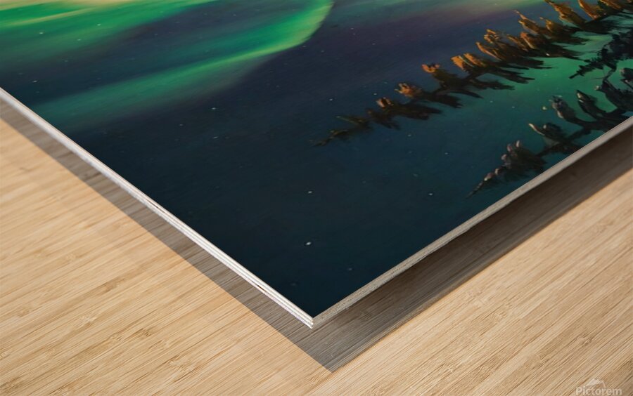 Northern light Canada art 20k5 Wood print