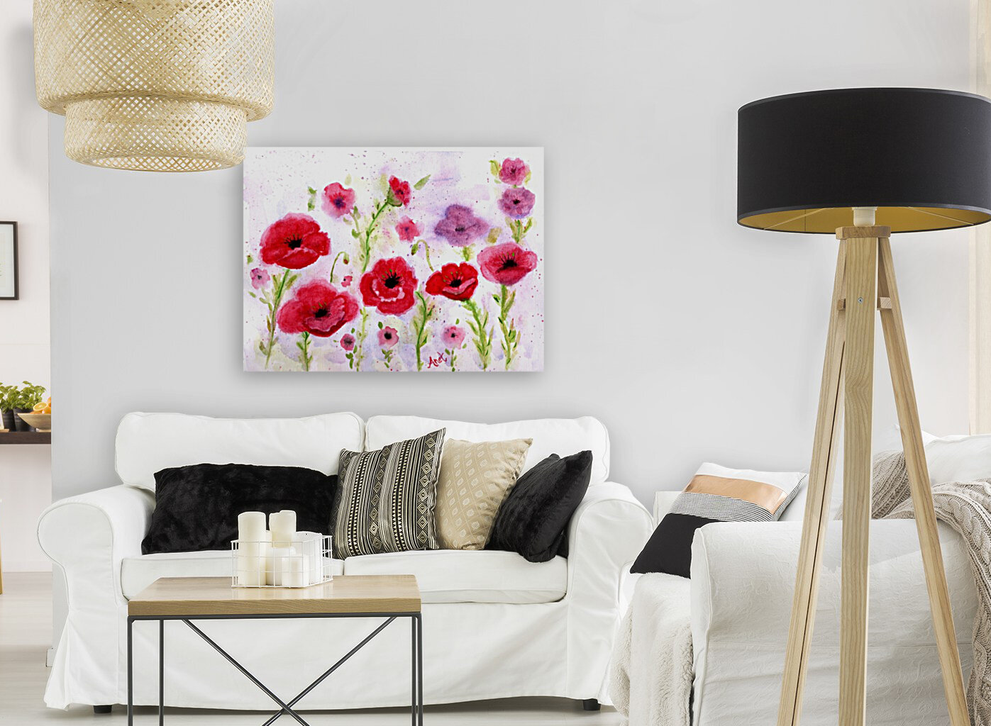 Wimsical Poppies Reproduction