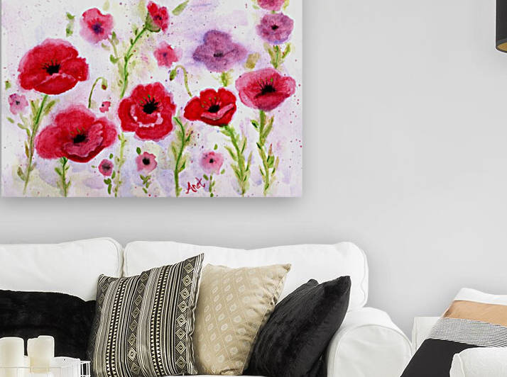 Wimsical Poppies Reproduction