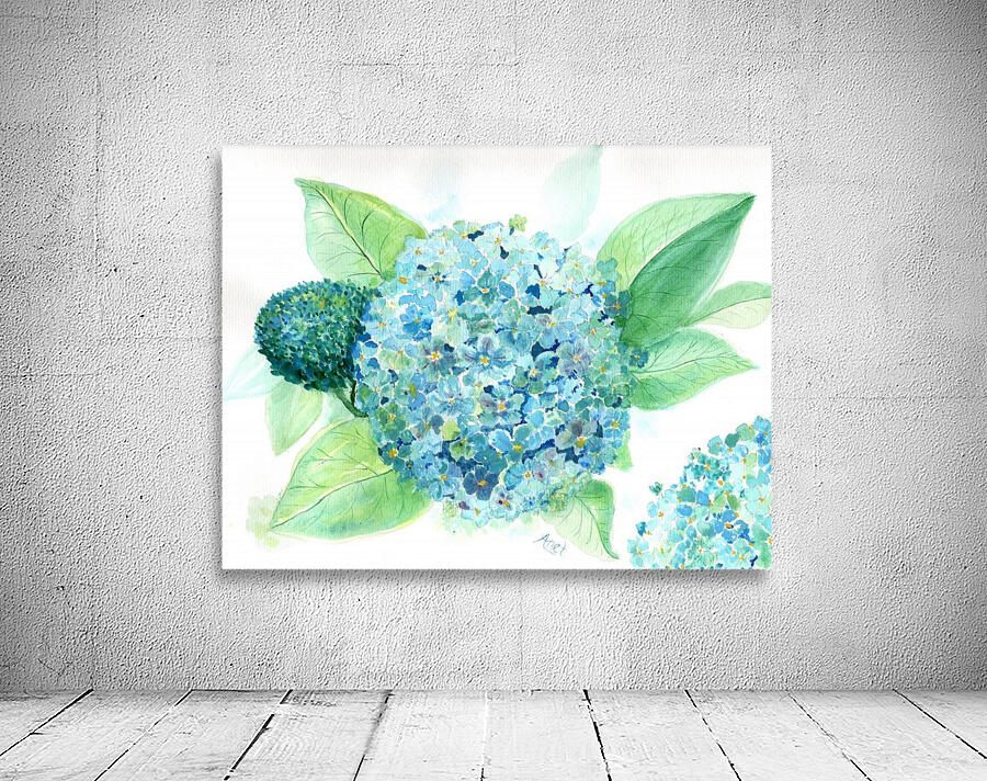 Lovely Blue Hydrangia  Wall Preview