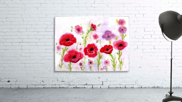 Wimsical Poppies Wall Preview
