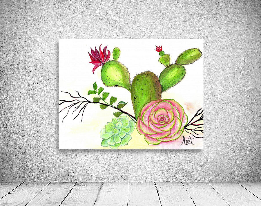  Flowering Cactus  Wall Preview