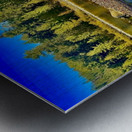 IMG 4273 Blue water and blue sky Metal print