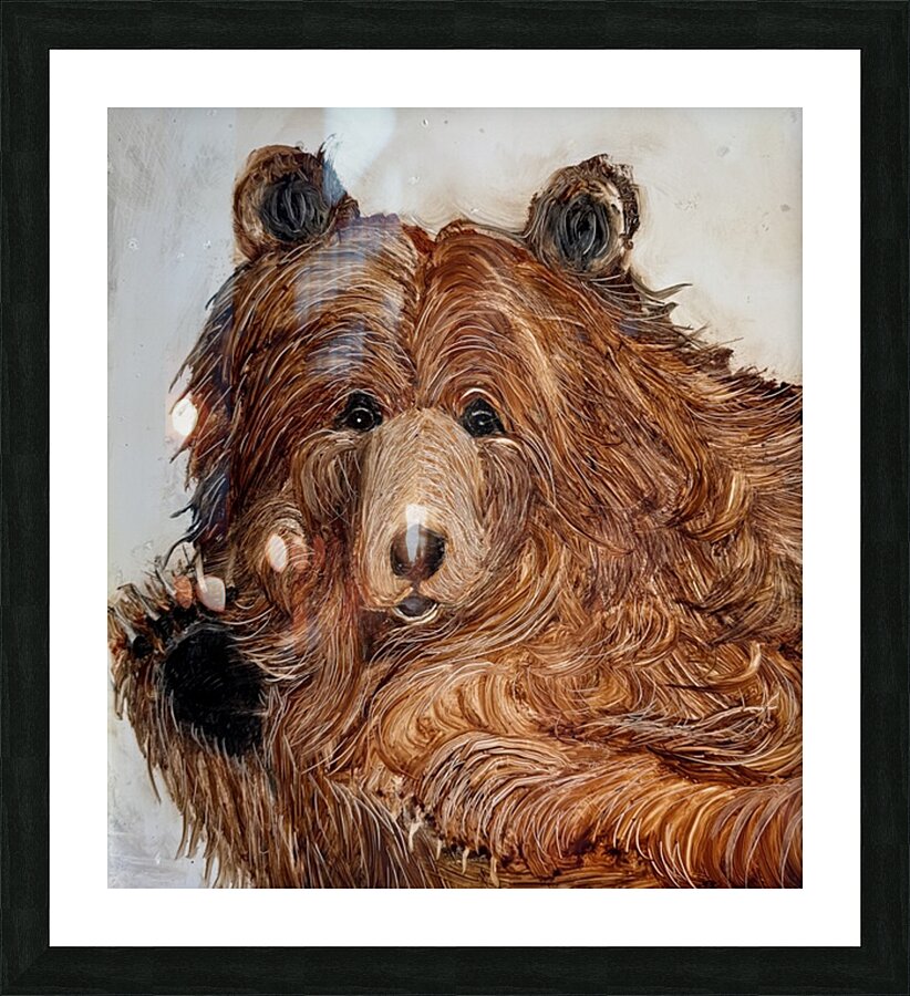 IMG 4321 happy waving bear Picture Frame print