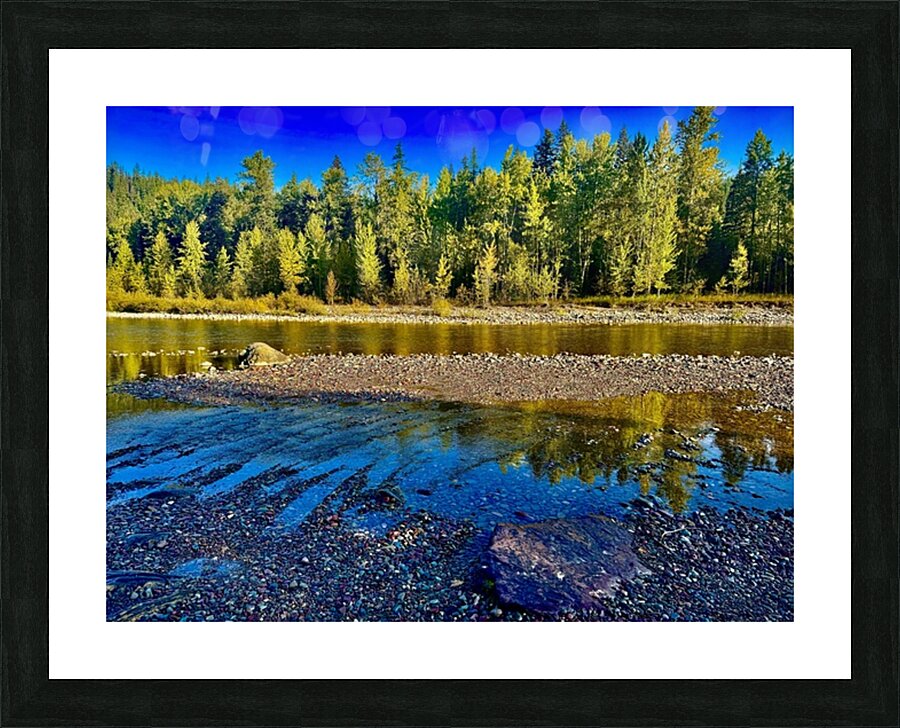 IMG 4273 Blue water and blue sky Picture Frame print