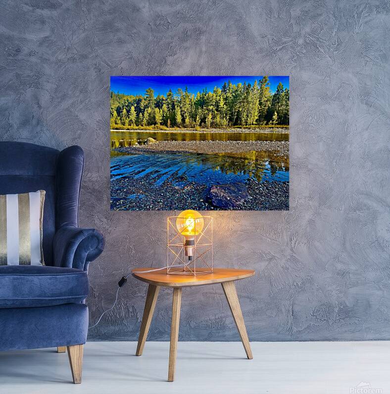 IMG 4273 Blue water and blue sky Reproduction