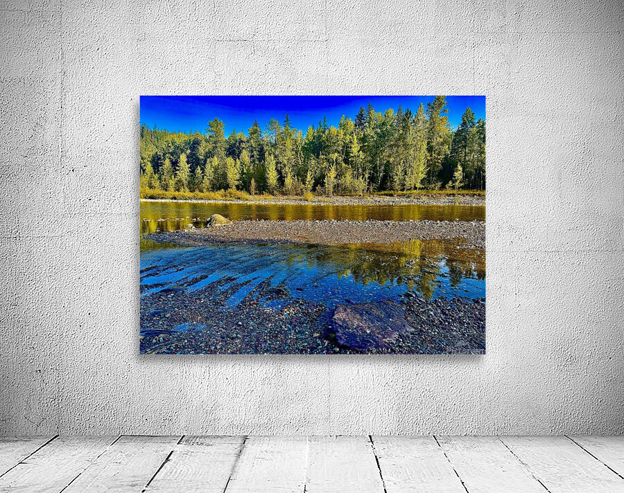 IMG 4273 Blue water and blue sky Wall Preview