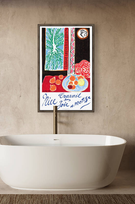 1947 Matisse Nice France Travel Poster by Retrographics