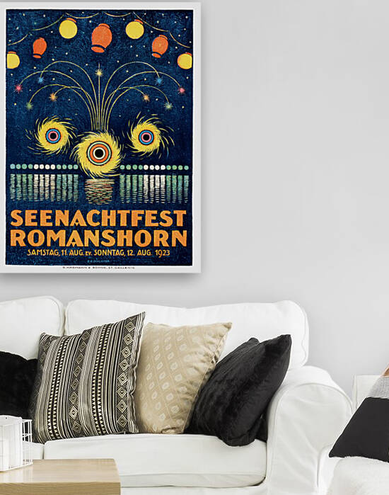 1923 Switzerland Seenachtfest Romanshorn Festival Poster by Retrographics