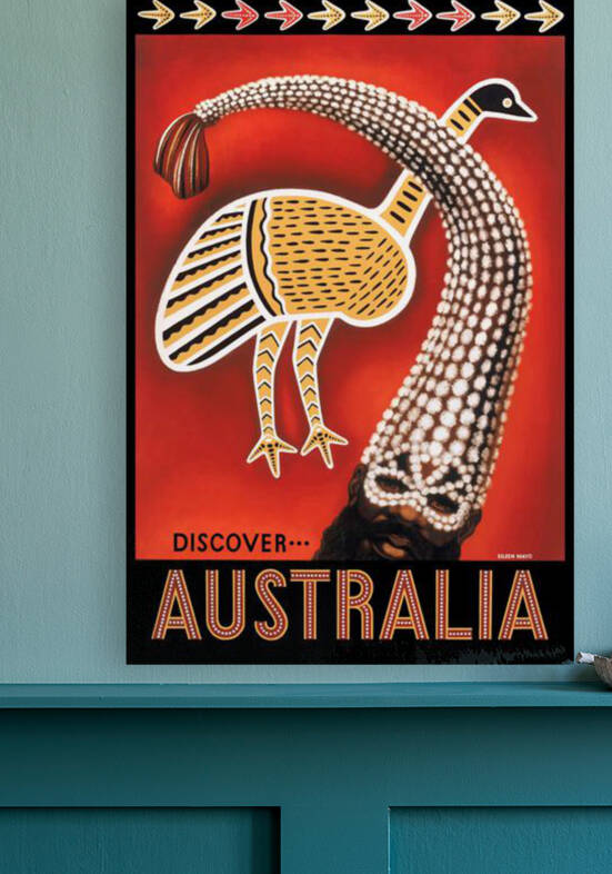 1953 Discover Australia Travel Poster by Retrographics