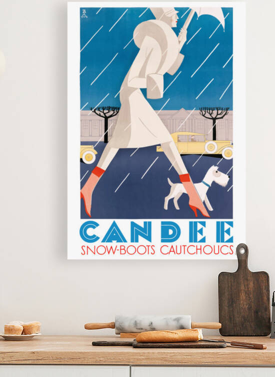 1929 Candee Snow Boots Advertising Poster by Retrographics