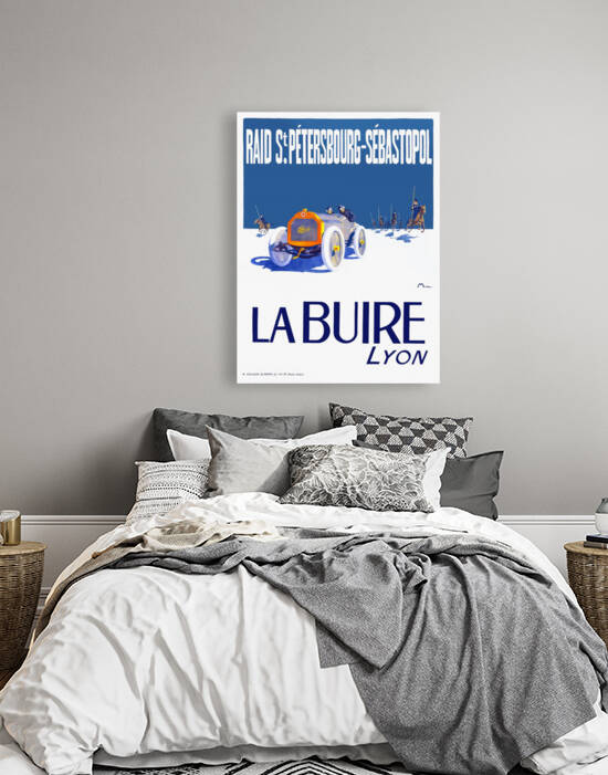 1911 LA BUIRE French Automobile Advertising Poster by Retrographics