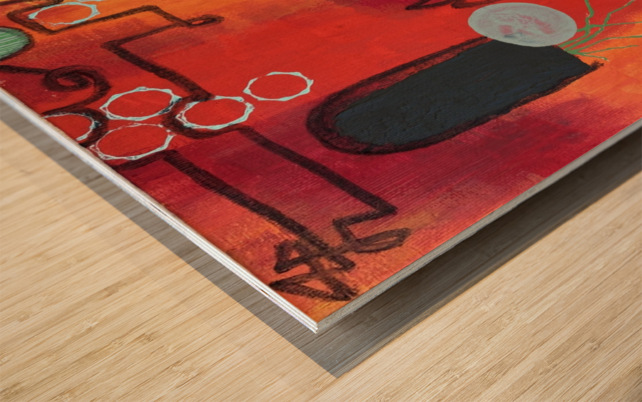 UntitledRED Wood print