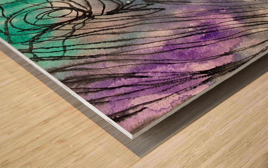 Forlorn  Wood print