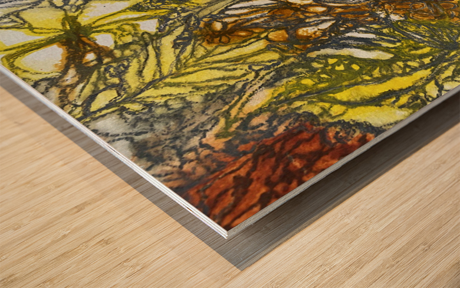 Autumn Leaves Fall Wood print