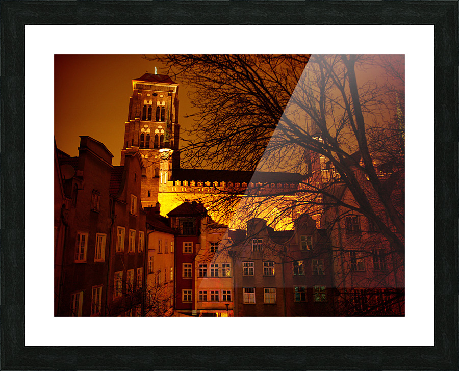 Amber City Picture Frame print