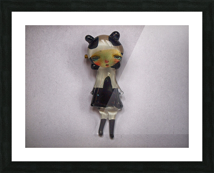 Lady in Black Picture Frame print