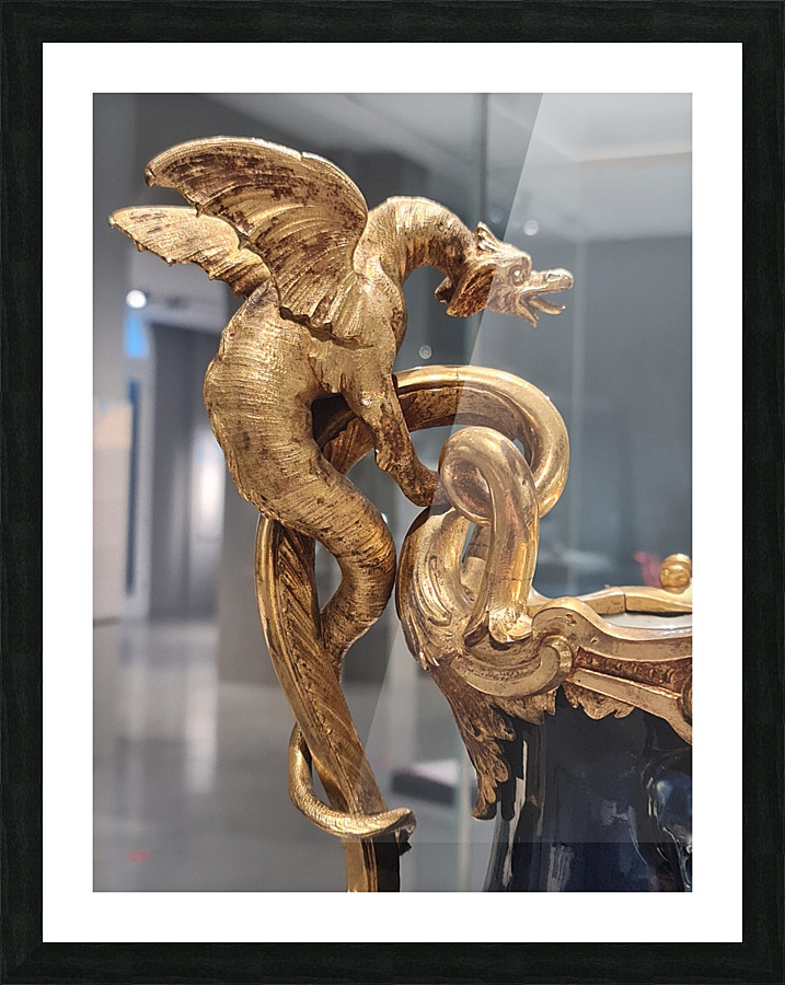 Golden Dragon Picture Frame print
