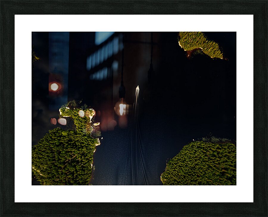 Les belles eaux noires Picture Frame print