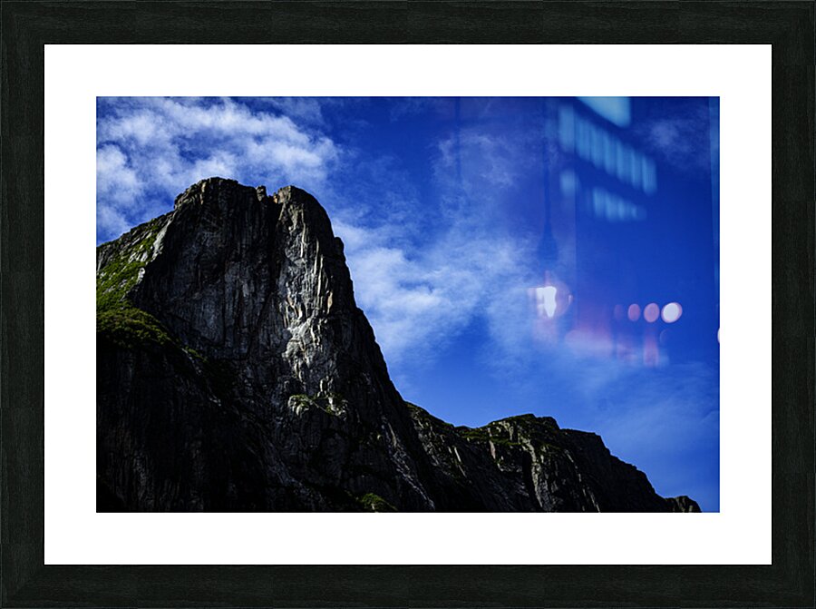 Pretty Cliff V Picture Frame print